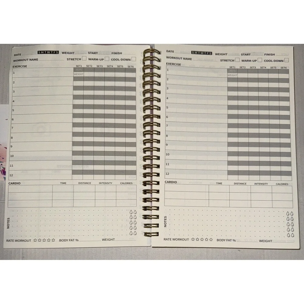 Fitness Workout Journal for‎ Women & Men, A5(5.5